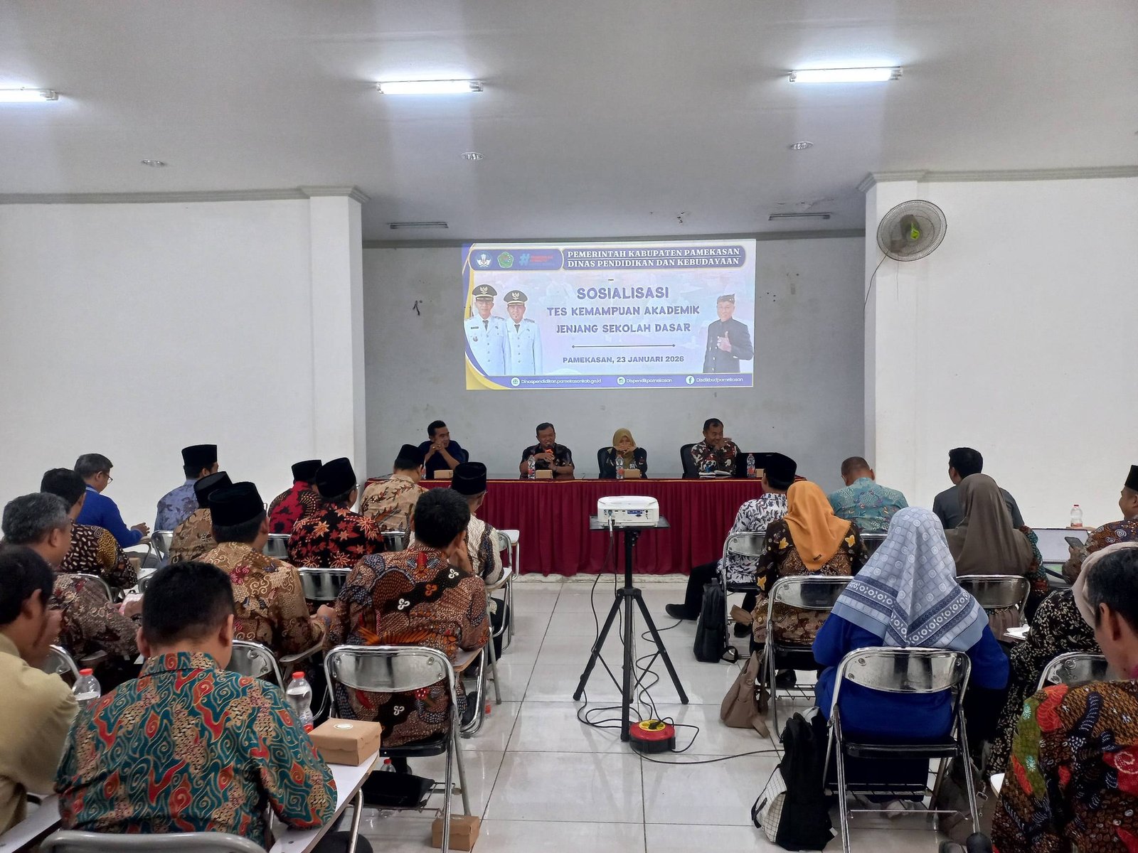 Disdikbud Pamekasan Gelar Sosialisasi Tes Kemampuan Akademik Jenjang Sekolah Dasar